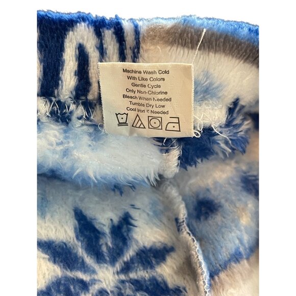 Fleece Pajama Pants With Snowflake & Love Pattern Youth Large / XL Womens Small - Picture 10 of 10